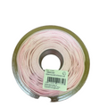 Bobine Ruban ROSE PÂLE Voile Bord Satin 10mm x 50m