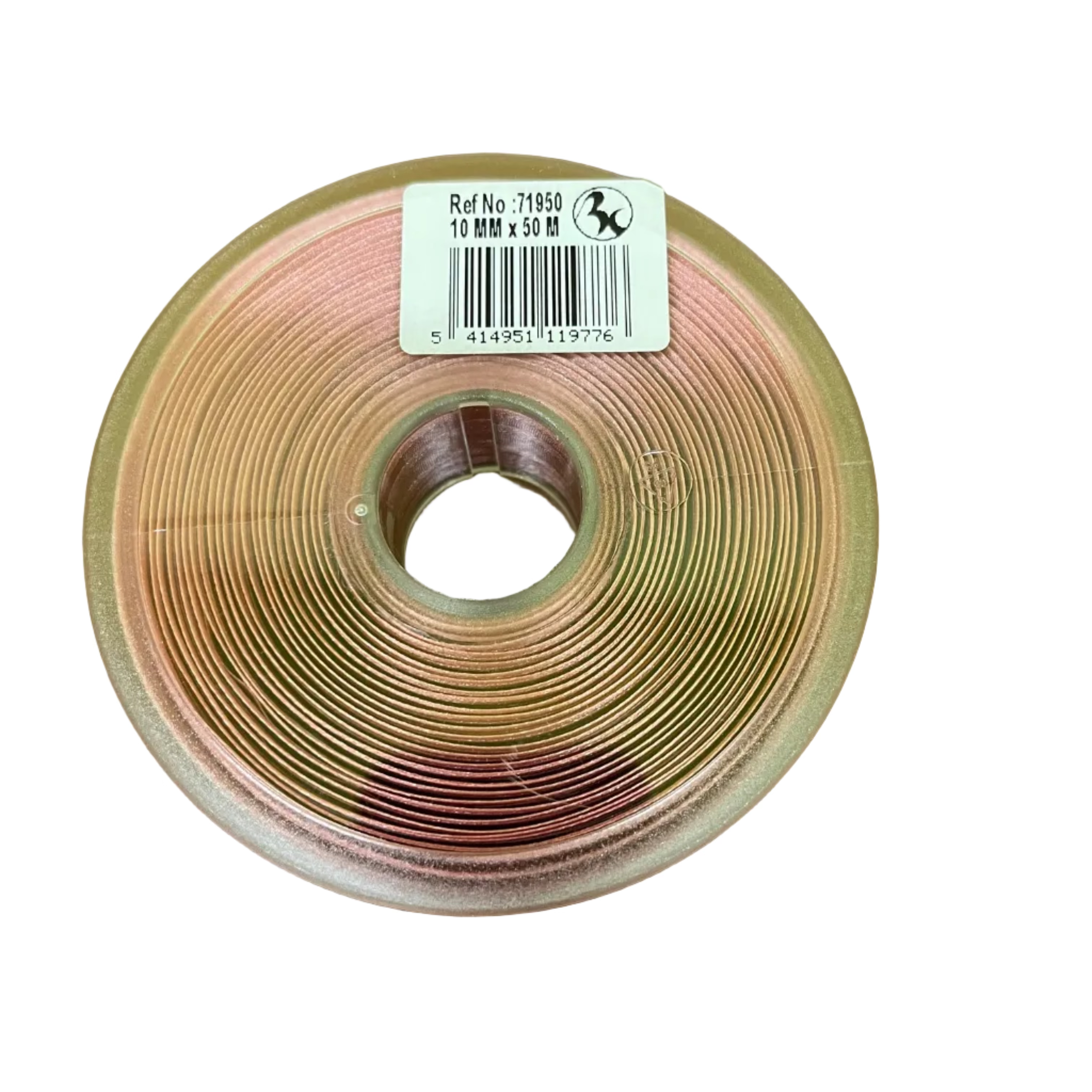 Bobine Ruban VIEUX ROSE Voile Bord Satin 10mm x 50m