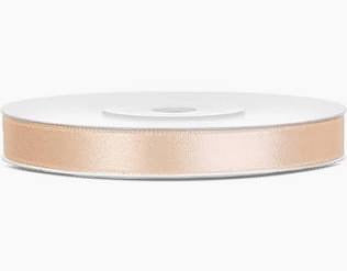 Bobine Ruban Satin Ivoire 6mm x 25m