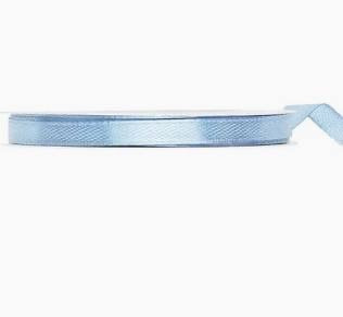 Bobine Ruban Satin Bleu 6mm x 25m