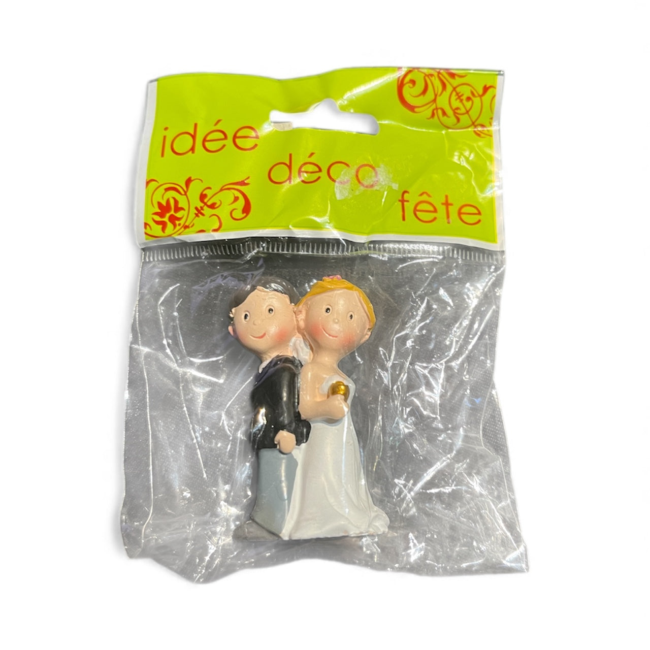 Figurine Couple Mariés 5 cm - Décoration Gâteau Mariage | JuliePatisShop