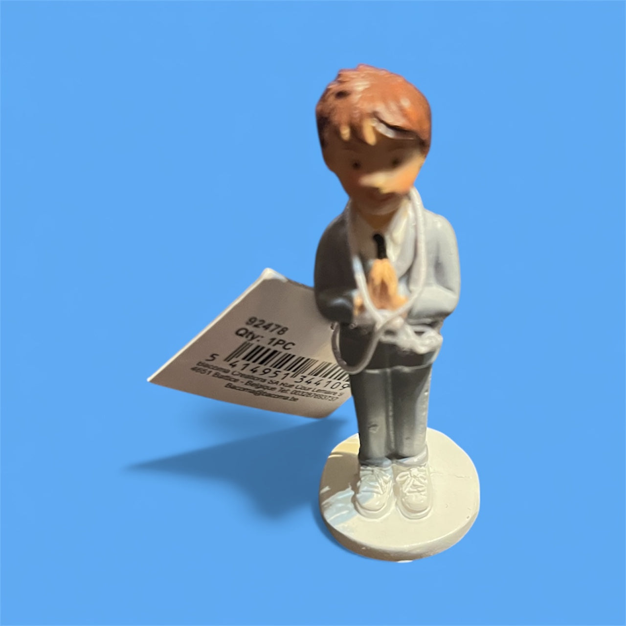 Figurine Garçon Communion 6 cm - Décoration Gâteau Communion | JuliePatisShop