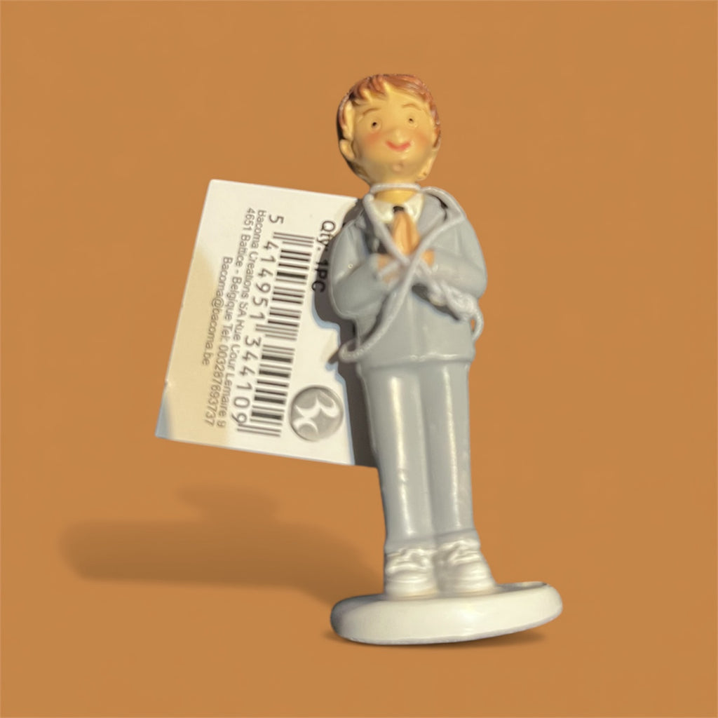 Figurine Garçon Communion 6 cm - Décoration Gâteau Communion | JuliePatisShop
