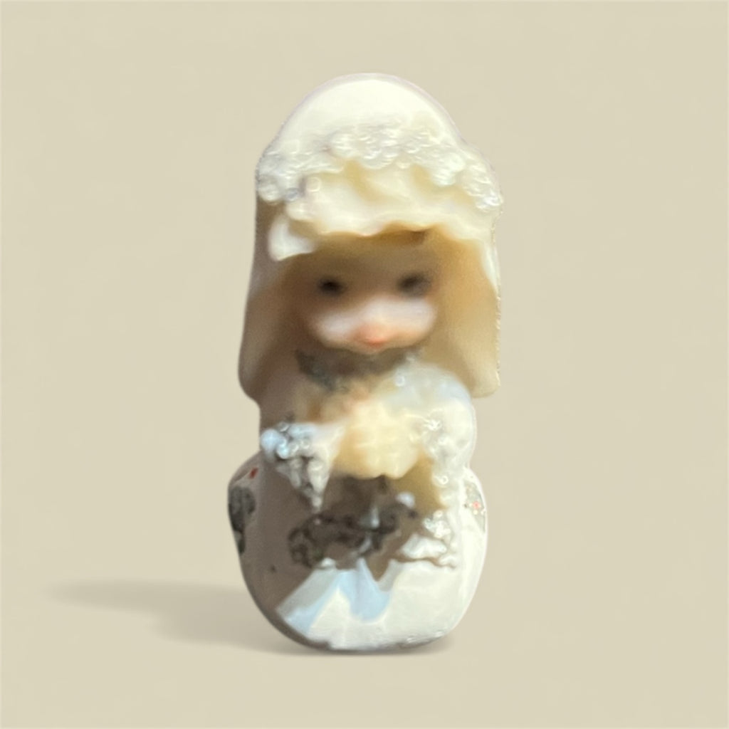 Figurine Fille Communion 4 cm - Décoration Gâteau Communion