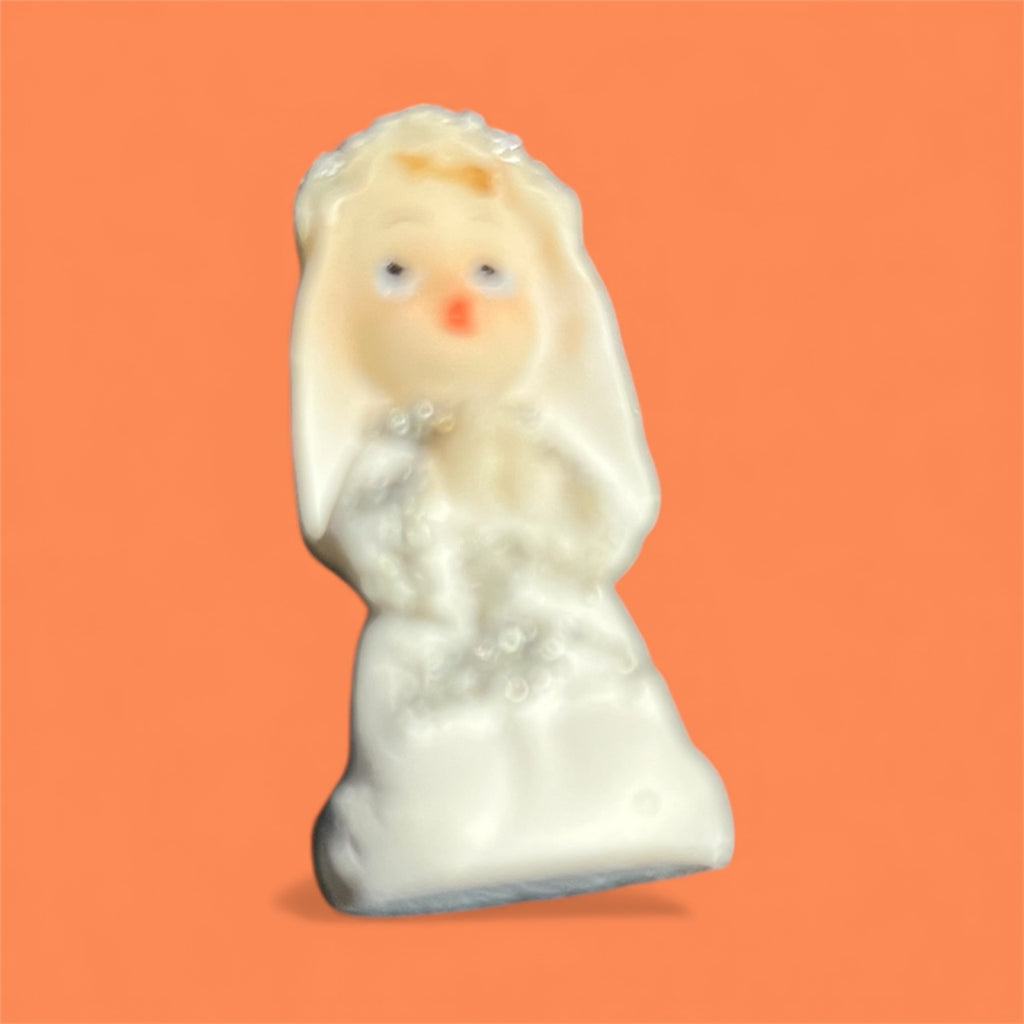 Figurine Fille Communion 4 cm - Décoration Gâteau Communion